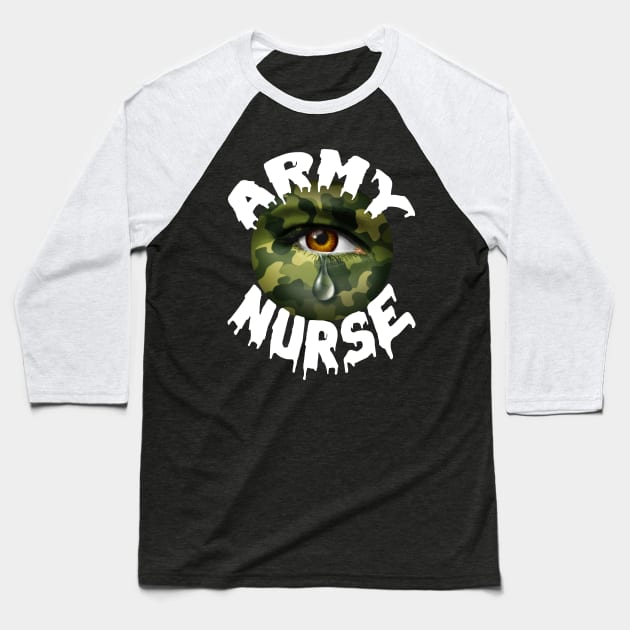 army nurse Baseball T-Shirt by Darwish